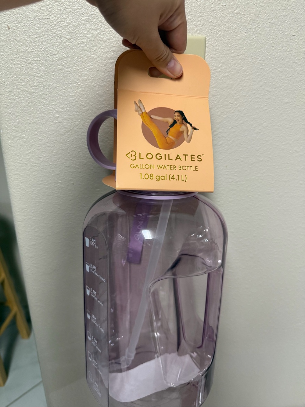 Logilates Purple Gallon Water Bottle - 1.08 gal